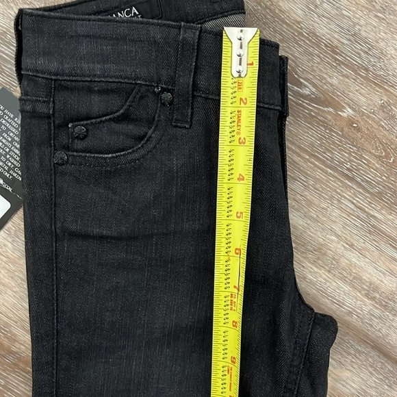 Affliction Womens Black Jeans Premium Bianca Mesh Skinny Fit  Size 26 NWT Moto - Picture 14 of 16